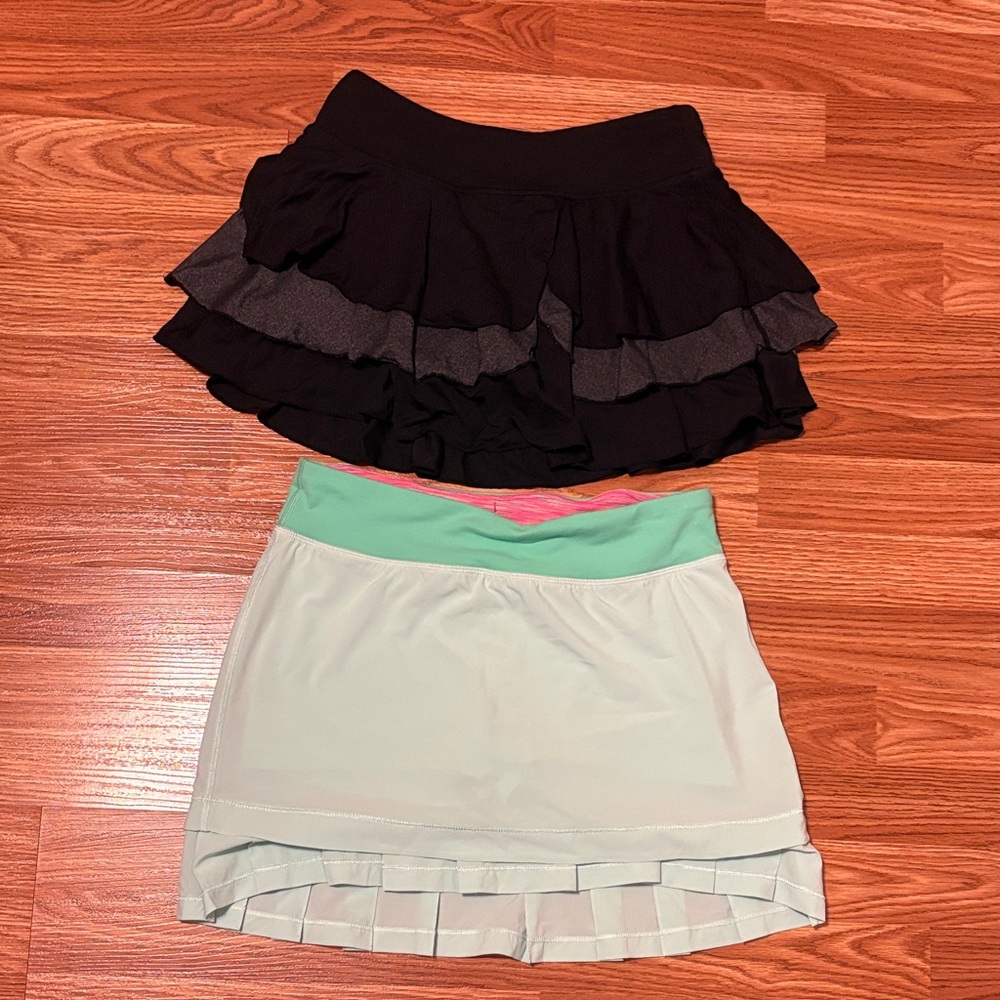 Ivivva Black and Mint Skorts Set